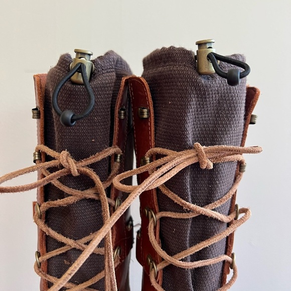 Sorel Conquest Carly II Tall Lace-Up Boot, Cognac/Tan/Black, 10 - Picture 6 of 12